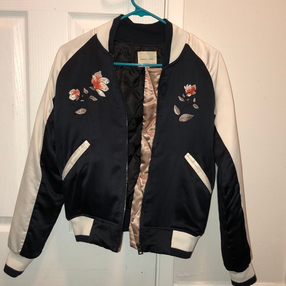 Floral Bomber Jacket